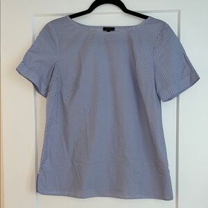 Talbots Striped Poplin Top